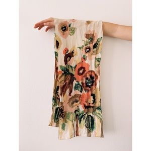 Vintage floral scarf